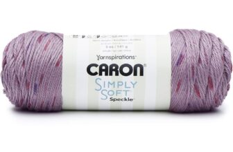 Caron Simply Soft Snapdragon Speckle Yarn – 3 Pack of 141g/5oz – Acrylic – 4 Medium (Worsted) – 235 Yards – Knitting/Crochet
