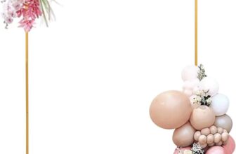 7.2FT Metal Wedding Balloon Arch Stand Gold Stable Backdrop Stand Arch Frame for Birthday Party Bridal Baby Shower Christmas Ceremony Decoration