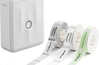 NIIMBOT Label Maker Machine Bluetooth Label Printer for School Home Office Organization, Mini Labeler D110 Label Machine with 3Rolls Labels