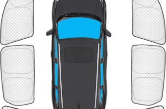 KMF 8pcs Windshield Sun Shades for Ford Escape 2020-2025 Accessories, Car Window Covers Sunshade for Windshield Side Rear, UV Block and Blackout Privacy Curtain for Car Camping Outdoor