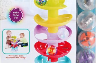 Sparkle and Roll Light & Sounds Ball Tower Designed for Children Ages 9+ Months,Multi,211216
