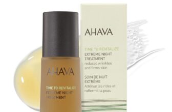 AHAVA Extreme Night Treatment – Exclusive Moisturizer, Neck & Chest Cream, Smoothes Skin & Reduces Wrinkles, Enriched with Patented Extreme Complex, Dead Sea Osmoter, Peptides & Resveratrol 1 Fl.Oz