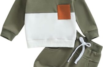 Infant Baby Boy Fall Winter Clothes Outfits Hooded Long Sweatshirt Pants Set Toddler Clothes 6 12 18 24 Months 2T