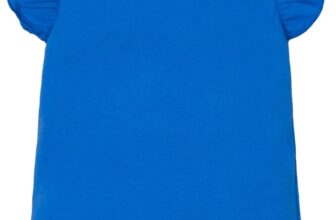 LYSMuch 2-5T Toddler Girls Ruffle Sleeve T Shirt Puff Short Sleeve Basic Tank Top Blouse Plain Solid Kids Casual Clothes