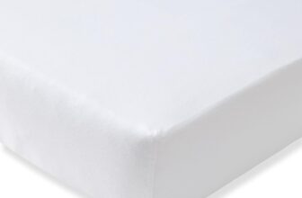 Burt’s Bees Baby Essential Organic Cotton Fitted Crib Sheet, Breathable for Boy Girl Standard Crib & Toddler Mattresses