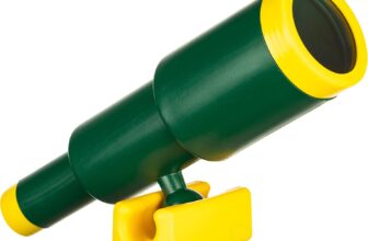 Green and Yellow Plastic Outdoor Gym Playground Pirate Ship Telescope, Treehouse Toy Accessories Binocular for Kids