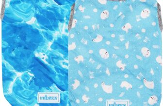 KYEESE 2 Pack Dog Cooling Shirts Breathable Instant Cooling Dogs Vest for Large Dogs Lightweight for Summer Dog Clothes XXL