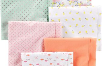 Simple Joys by Carter’s Unisex Babies’ Flannel Receiving Blankets, Pack of 7