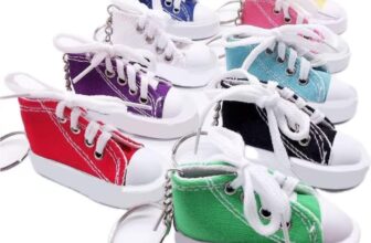 50PCS Sneaker Keychain Canvas Keychains Mini Shoe Keyring Bulk for Kids Decorations Prizes