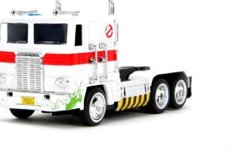 Jada Hollywood Rides Ghostbusters x Transformers Optimus Prime G1 Mashup – Die-cast, Opening Doors, 1:32 Scale, Ages 8+ (40th Anniversary Edition)