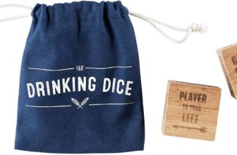 True Fabrication 5906 Wood Drinking Dice Set by Foster & Rye, Multi Color