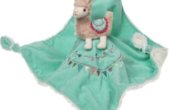 Mary Meyer Baby Lily Llama Character Blanket 13″x13″