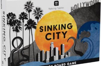 Talking Tables : Sinking City New Board Game A Fun and Fast paced Strategy Adventure to be Played with Friends and Family, Adults, Ideal which can be replayed! Ages 13+