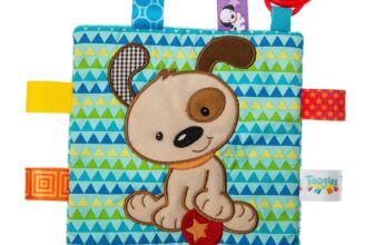 Taggies Crinkle Me Baby Toy, Brother Puppy , 6.5×6.5 Inch (Pack of 1)