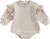 fhutpw Newborn Baby Girl Oversized Sweatshirt Romper Ruffle Long Sleeve Crewneck Onesie Sweater Tops Infant Fall Clothes