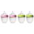 Comotomo Baby Essential Bundle Baby Bottle Set – Pink 5 oz & Green 5 oz Bottle with Nipples