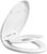 WSSROGY Elongated Toilet Seat with Built in Potty Training Seat, Magnetic Kids Seat and Cover, Slow Close, Fits both Adult and Child, Plastic, White