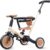 newyoo TR008 5 in 1 Toddler Tricycle with Push Handle for 1-3 Year Old Boys and Girls, Kids Push Trike with Safe Bar, Toddler Bike, Convert to Balance Bike, Birthday Gifts and Toys for Baby, Cream