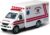 KiNSMART Rescue Team Ambulance 5″ Die Cast Metal Cabin w/Pullback Action
