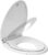 Toilet Seat, Elongated Toilet Seat with Toddler Seat Built in, Potty Training Toilet Seat Elongated Fits Both Adult and Child, with Slow Close and Magnets- Elongated