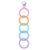 Ainiv Silicone Baby Teether Links, Cutie Baby Teething Toys with Pacifier Clip, Multi Use Baby Teether Rings, Food Grade Silicone Attachable Teether Chew for Newborn Infant Baby Gift, Color 4