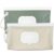 Wipe Dispenser,2-Pack Portable Refillable Wipe Container,Reusable Travel Baby Wipes Dispenser, Waterproof and Dustproof(Sage Green & Cream)