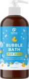 Sulfate Free Kids Bubble Bath – Relaxing Vanilla Lavender Bubble Bath for Kids and Toddlers with Nighttime Blend of Chamomile Oil and Calendula Oil – Extra Foamy Moisturizing Kids Bath Soap Liquid