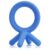 Comotomo Silicone Baby Teether, Blue, 1.75×1.75×3 Inch (Pack of 1)