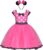 Baby Toddler Girl Polka Dots Fancy Dress Up Costume Birthday Party Tulle Dresses with Polka Dot Headband