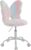 Butterfly Kids Desk Chair Girls Students Study Chair Adjustable Computer Chair Furry Swivel Office Chair Child Reading Chair for Home/Bedroom/School/Dorm, Colorful