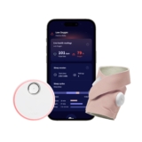 Owlet Dream Sock – FDA-Cleared Smart Baby Monitor – Track Live Pulse (Heart) Rate, Oxygen in Infants – Receive Notifications – Dusty Rose
