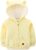 Baby Hoodie Sherpa Lined Zip up Light Fleece Jacket Solid Bear Coat Fall Winter 3-24 M