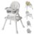 6 in 1 Baby High Chair, Convertible Highchair for Babies and Toddlers (Grey)
