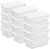 Sterilite 12-Pack Storage Box, Stackable Clear Plastic Bins with Snap-On Lids, 6 Quart
