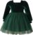 IDOPIP Toddler Baby Girls Velvet Tutu Dress Long Sleeve Princess Christmas Birthday Party Wedding Dresses Fall Winter Clothes