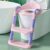 Potty Chair, potty training toilet seat with step stool ladder for Kids and Toddler Boys Girls – Kids Potty Training Soft Padded Seat（Pink）