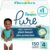 Pampers Baby Diapers – Pure Protection – Size 4, 150 Count, for up to 100% Leakproof, Premium Plant-based Skin Protection