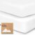 2-Pack Crib Sheets for Boys, Girls – Viscose Derived from Bamboo Fitted Crib Sheet, Baby Crib Sheets Neutral, Crib Mattress Sheet, Toddler Bed Sheets, Baby Sheets for Crib Fitted Sheets (Soft White)