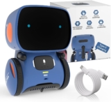 98K Robot Toys for Girls and Boys Rechargeable, Voice and Touch Sensor Robots Interactive Talking Smart Partner and Teacher with Singing, Dancing, Repeating, Toy Gifts for Kids Age 3 and Up