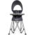 Baby Delight Go with Me Uplift Deluxe Portable High Chair | Sun Canopy | Indoor and Outdoor | Grey