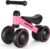 Baby Balance Bike for 12-24 Month Toddler, Toys for 1 Year Old Kids, No Pedal Infant 4 Wheels Baby Walker, Ride On Toys for Boys & Girls, Best First Birthday Gifts Children (Red)