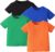 OPAWO Unisex Infant Baby Crew Neck T-Shirt 4 Pack Toddler Short Sleeve Solid Color Tees Shirts for Boys Girls 6 Months-5T