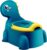 Dinosaur Travel Potty Toilet Training Seat Toddler Portable Toilet with Non-Slip Rubber Mat Backrest for Boys Girls Kids Toddler Children Blue