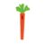 Nuby Silicone Carrot Tube Teether – Baby Teething Toy – Massaging Bristles for Sore Gums – 3+ Months