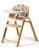 Momcozy DinerPal Wooden High Chair for Babies, Toddlers & Adults Up to 308 Lbs, Convertible Baby Highchair with Food-Grade Tray, Dishwasher-Safe, Adjustable & Ergonomic, Natural Wood