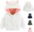 Newborn Infant Baby Boys Girls Cartoon Fleece Hooded Jacket Coat with Ears Warm Todder Kids Outwear Coat Zipper Up 0-6Y
