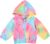 Emmababy Tie Dye Sweatshirt Jacket Baby Girl Hoodie Zipper Long Sleeve Rainbow Print Coat Toddler Hooded Zip Up Outerwear
