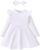 Magic Park 18M-6Y Baby Girls Ruffle Casual Dress Toddler Girl A-line Skirt Kids Plain Dresses Birthday Holiday Outfits
