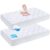 Cute Castle Baby Waterproof Crib Mattress Protector, 27×39 Inch (Pack of 2), White