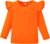LYSMuch Toddler Baby Girls Long Sleeve Ruffle T Shirt Kids Casual Plain Solid Top Blouse T-Shirt Undershirt